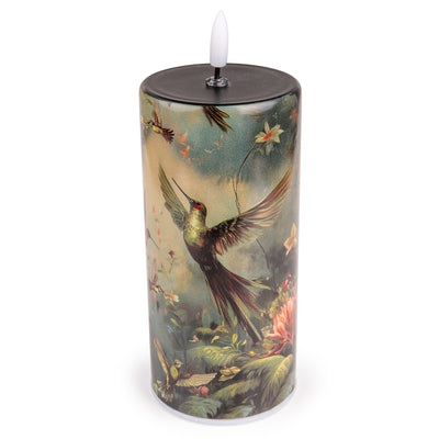 Candlelight Home LED Candle Large Glass LED Candle- Hummingbird 1pk