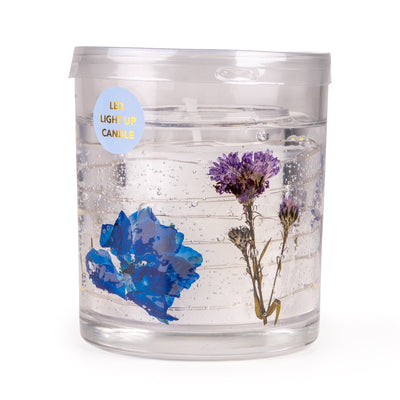 Candlelight Home LED Candle LED Candle - Blue Flower 6pk