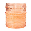 Candlelight Home LED Candle LED Candle Embossed Glass - Terracotta 6PK