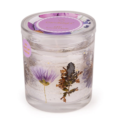 Candlelight Home LED Candle LED Candle - Purple Flower 6pk