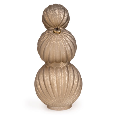 Candlelight Home LED Lamps 3 Stacking Glass Baubles with LED Lights - Champagne 1pk