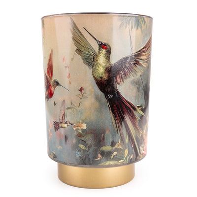 Candlelight Home LED Lamps Glass LED Lantern- Hummingbird 1pk