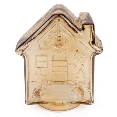 Candlelight Home LED Lamps LED Glass Gingerbread House – Amber 1pk