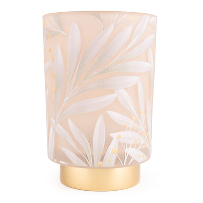 Candlelight Home LED Lamps LED Glass Lantern – Cream and Gold 1pk
