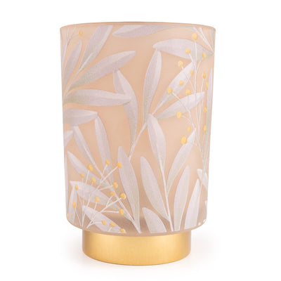 Candlelight Home LED Lamps LED Glass Lantern – Cream and Gold 1pk