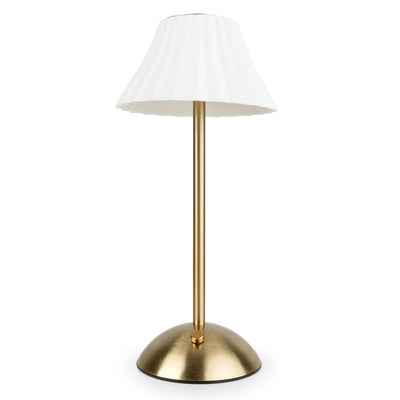 Candlelight Home LED Lamps Luna Luxe LED Touch Table Lamp - White/Brass 1pk