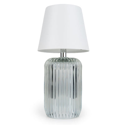 Candlelight Home LED Lamps Ridged Glass Table Lamp - Clear 1pk