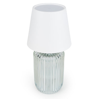 Candlelight Home LED Lamps Ridged Glass Table Lamp - Clear 1pk