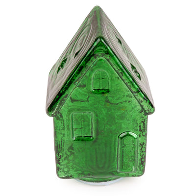 Candlelight Home LED Lamps Small LED Glass House – Green Ho Ho Ho 12pk