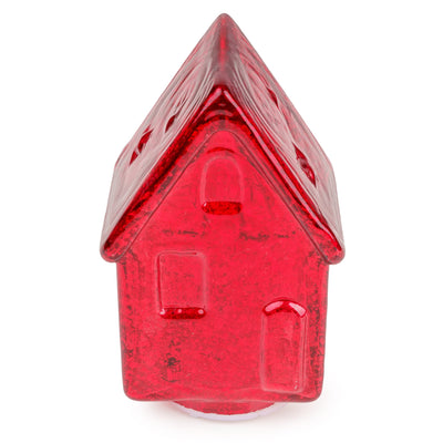 Candlelight Home LED Lamps Small LED Glass House – Red Ho Ho Ho 12pk