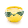 Candlelight Home Lemon Ceramic Wax Filled Pot Mediterranean Lemon Scent 6PK