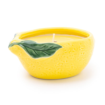 Candlelight Home Lemon Ceramic Wax Filled Pot Mediterranean Lemon Scent 6PK