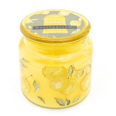 Candlelight Home LIDDED CANDLE JAR 'SICILIAN ORCHARD' LEMON GROVE SCENT
