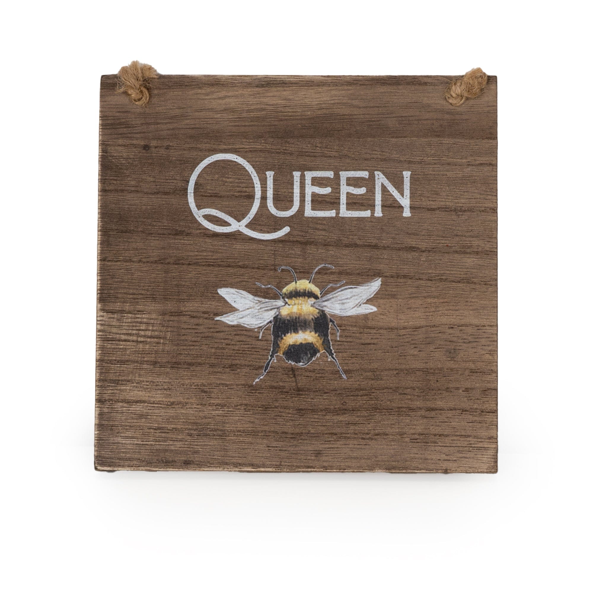 Hanging Sign Queen Bee - 6PK - Candlelight Home