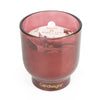 Candlelight Home MEDIUM GLASS FOOTED CANDLE PEONY & WATER LILY