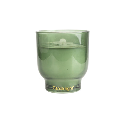Candlelight Home MEDIUM GLASS FOOTED CANDLE WHITE POPPY & SAGE - 5% WHITE POPPY & SAGE SCENT (EAN35371/00)