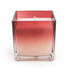 Candlelight Home MEDIUM SQUARE GLASS CANDLE - RED OMBRE (PANTONE NO 7637C) – 5% POMEGRANATE & CASSIS SCENT (EAM14764/00)