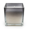 Candlelight Home MEDIUM SQUARE GLASS CANDLE - SMOKEY BLACK OMBRE - 5% BERGAMOT & OUD SCENT (EAM04334/00)