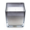 Candlelight Home MEDIUM SQUARE GLASS CANDLE - SMOKEY BLACK OMBRE - 5% BERGAMOT & OUD SCENT (EAM04334/00)