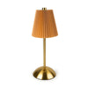Candlelight Home Metal LED Table Lamp with Pleated Shade - Taupe