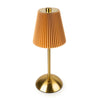 Candlelight Home Metal LED Table Lamp with Pleated Shade - Taupe
