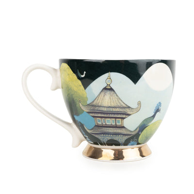 Candlelight Home Mugs Footed Mug from The Silk Road Collection - Bukhara 6PK