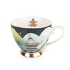 Candlelight Home Mugs Footed Mug from The Silk Road Collection - Bukhara 6PK