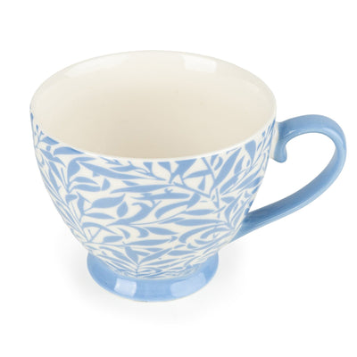 Candlelight Home Mugs Footed Mug – Leafy Trellis Blue 6pk