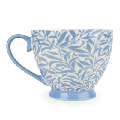 Candlelight Home Mugs Footed Mug – Leafy Trellis Blue 6pk