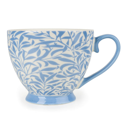 Candlelight Home Mugs Footed Mug – Leafy Trellis Blue 6pk