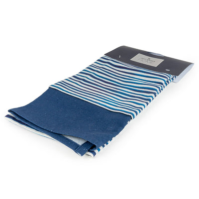 Candlelight Home Mugs Jeff Banks Set of 2 Printed Tea Towels – Stripes Blue 6pk
