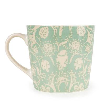 Candlelight Home Mugs Jeff Banks Wide Conical Mug - Jacquard Sage Green 6pk