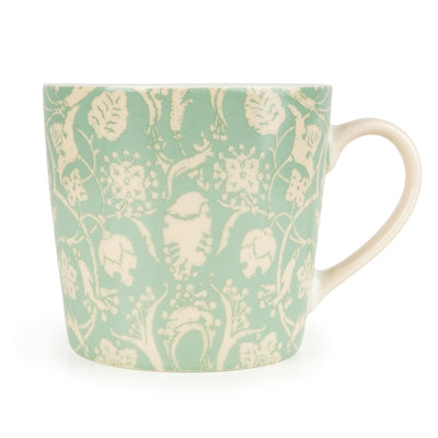 Candlelight Home Mugs Jeff Banks Wide Conical Mug - Jacquard Sage Green 6pk