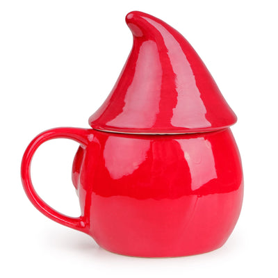 Candlelight Home Mugs Santa Mug with Lid– Red 4pk