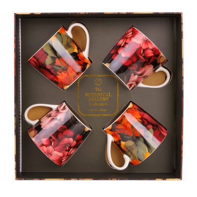 Candlelight Home Mugs Set of 4 Mugs in Gift Box - Botanical Gallery 6pk