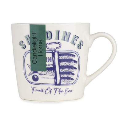 Candlelight Home Mugs Wide Mug Sardines - Harbour 6pk