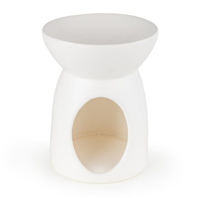 Candlelight Home Oil Burner 13cm Ceramic Oil Burner - Matt White 6pk