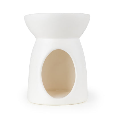Candlelight Home Oil Burner 13cm Ceramic Oil Burner - Matt White 6pk