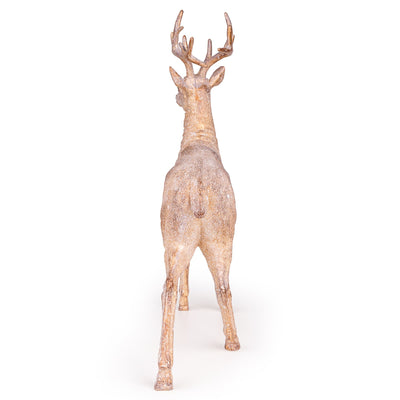 Candlelight Home Ornaments 43cm Standing Stag - Brushed Gold 2pk