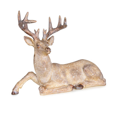 Candlelight Home Ornaments 70cm Laying Stag - Brushed Gold 1pk