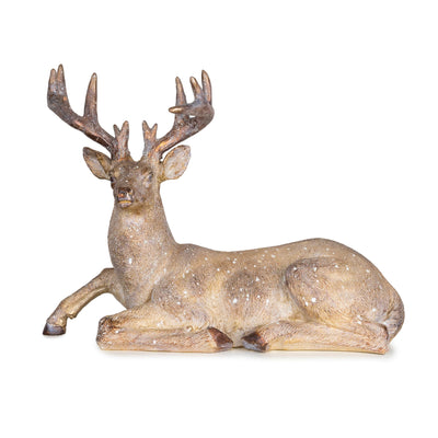 Candlelight Home Ornaments 70cm Laying Stag - Brushed Gold 1pk