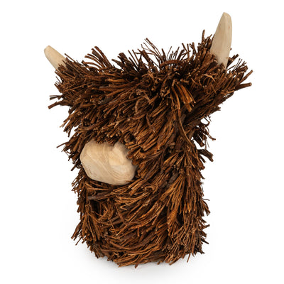 Candlelight Home Ornaments Decorative Piece - Standing Highland Cow Head 1pk