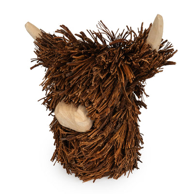 Candlelight Home Ornaments Decorative Piece - Standing Highland Cow Head 1pk