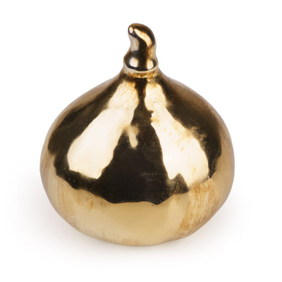 Candlelight Home Ornaments Small Fig Ornament - Gold 6pk