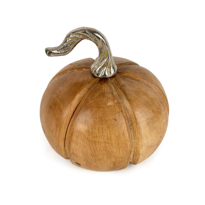 Candlelight Home Ornaments Small Mango Wood Pumpkin 6pk