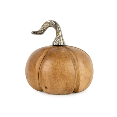 Candlelight Home Ornaments Small Mango Wood Pumpkin 6pk