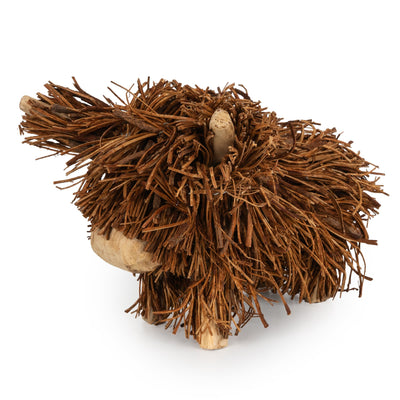 Candlelight Home Ornaments Small Rattan Ornament  - Highland Cow 1pk