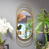 Candlelight Home OVAL METAL MIRROR - ANTIQUE GOLD