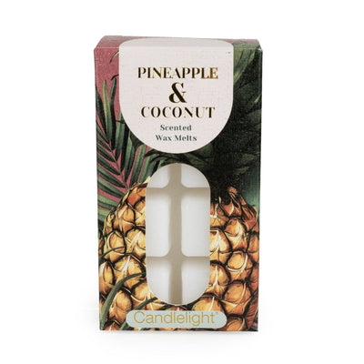 Candlelight Home PACK 8 WAX MELTS PINEAPPLE & COCONUT - 5% PINEAPPLE & COCONUT SCENT