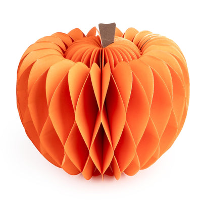 Candlelight Home Paper Decoration 17cm Pumpkin Paper Decoration - Orange 6pk